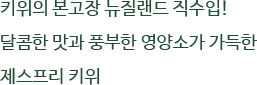 키위의 본고장 뉴질랜드 직수입! 달콤한 맛과 풍부한 영양소가 가득한 제스프리 키위