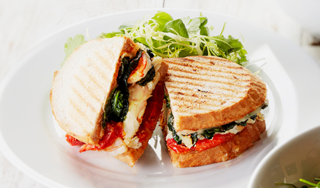 CHEESE & SPINACH EGG WHITE PANINI