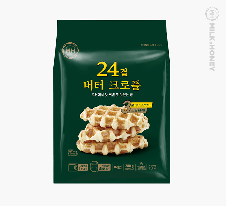24결 버터 크로플 / 파베이크 이미지