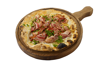 Smoky Bacon Cream Pizza